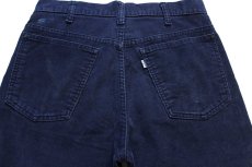 画像5: 80s Levi'sリーバイス 519 コーデュロイパンツ 紺 w31 L32 (5)