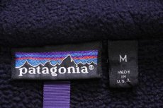 画像4: 90s USA製 patagoniaパタゴニア フリースジャケット ナス紺 M (4)