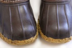 画像9: USA製 L.L.Bean チェックライナー 6ホール ビーンブーツ ブラウン×ブラウン 7M (9)