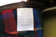 画像6: USA製 L.L.Bean チェックライナー 6ホール ビーンブーツ ブラウン×ブラウン 7M (6)