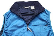 画像3: 90s L.L.Bean パフボール タイプ ハーフジップ 中綿入り ナイロンベスト 水色 XL (3)