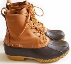 画像3: USA製 L.L.Bean 6ホール シンサレート ビーンブーツ タン×ブラウン (3)