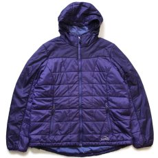 画像1: L.L.Bean PRIMALOFTプリマロフト 中綿入り ナイロンパーカー パープル (1)