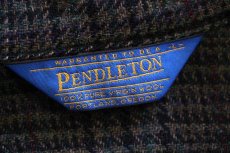 画像4: 90s USA製 PENDLETONペンドルトン チェック ウールジャケット L (4)