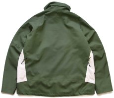 画像2: 00s patagoniaパタゴニア h2no Insulated Powder Bowl Jacket パウダー ボール ツートン ナイロンジャケット 緑×白 XL (2)