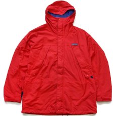 画像1: 90s patagoniaパタゴニア Storm Jacket ストームジャケット ナイロンパーカー 赤 M (1)