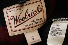 画像4: 00s メキシコ製 Woolrichウールリッチ タータンチェック ハーフジップ プルオーバー ウールジャケット M (4)