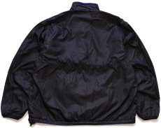 画像2: 90s USA製 patagoniaパタゴニア グリセード ハーフジップ プルオーバー フリース×ナイロンジャケット 黒×青紫 L (2)