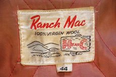 画像5: 60s HBARC Ranch Mac チェック キルティングライナー ウールジャケット 44 (5)