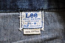 画像4: 60s USA製 Leeリー 91-B JELT DENIMジェルトデニム ワークジャケット 42R (4)