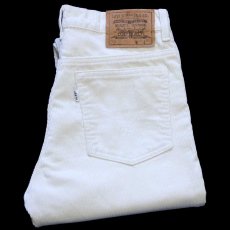 画像1: 90s フランス製 Levi'sリーバイス コーデュロイパンツ オフホワイト w31★ユーロ (1)