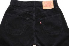 画像5: 90s イタリア製 Levi'sリーバイス 551 コーデュロイパンツ 黒 w30★ユーロ (5)