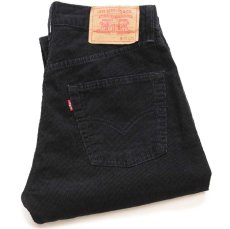 画像1: 90s イタリア製 Levi'sリーバイス 551 コーデュロイパンツ 黒 w30★ユーロ (1)