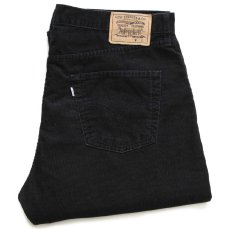 画像1: 90s Levi'sリーバイス 551 コーデュロイパンツ 黒 w40 L34★ユーロ (1)