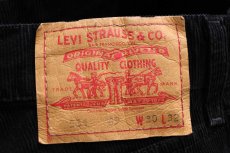 画像6: 90s イタリア製 Levi'sリーバイス 551 コーデュロイパンツ 黒 w30★ユーロ (6)