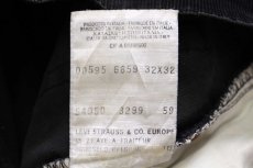 画像7: 90s イタリア製 Levi'sリーバイス 595 コーデュロイパンツ 黒 w32★ユーロ (7)