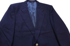 画像3: 80s USA製 Burberrysバーバリー PRORSUM nordstrom 2つボタン ウール テーラードジャケット 紺ブレ★ブレザー (3)