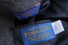 画像4: 00s メキシコ製 PENDLETONペンドルトン 2つボタン ヨーク切り替え ツイード ウール テーラードジャケット 46★ブレザー (4)