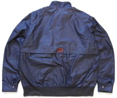 画像2: 90s USA製 Woolrichウールリッチ チェックライナー コットン×ナイロン ハリントンジャケット 濃紺 (2)