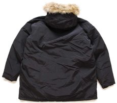 画像2: 00s USA製 WOOLRICH JOHN RICH&BROS ウールリッチ コヨーテファー アークティックパーカー ダウンコート 黒★B-9タイプ (2)