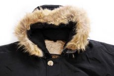 画像3: 00s USA製 WOOLRICH JOHN RICH&BROS ウールリッチ コヨーテファー アークティックパーカー ダウンコート 黒★B-9タイプ (3)