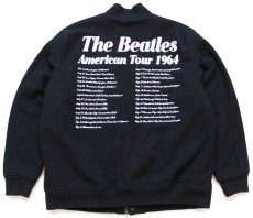 画像2: THE BEATLES American Tour 1964 ビートルズ 50周年 パッチ&チェーンステッチ メルトン ウール スタジャン 黒 XXL★特大 (2)