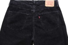 画像5: 00s トルコ製 Levi'sリーバイス 751 コーデュロイパンツ 黒 w36 L34★ユーロ (5)