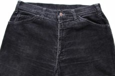 画像4: 90s ベルギー製 Levi'sリーバイス フレア コーデュロイパンツ 黒 w33★ユーロ (4)