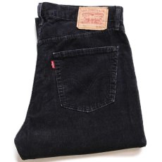 画像1: 00s トルコ製 Levi'sリーバイス 751 コーデュロイパンツ 黒 w36 L34★ユーロ (1)