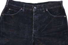 画像4: 80s Levi'sリーバイス 22135 コーデュロイパンツ 黒 w34 L36 (4)