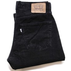 画像1: 90s Levi'sリーバイス 551 コーデュロイパンツ 黒 w31★ユーロ (1)