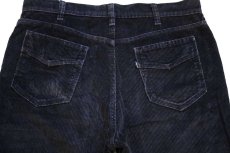 画像5: 80s Levi'sリーバイス 22135 コーデュロイパンツ 黒 w34 L36 (5)