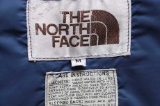 画像4: 70s THE NORTH FACEノースフェイス 茶タグ ダウンジャケット 紺 フェード M (4)