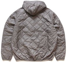 画像2: patagoniaパタゴニア DIAMOND QUILTED BOMBER HOODY INFRONT ROOFING 刺繍 ナイロン キルティングパーカー HEXG XL (2)