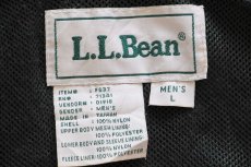 画像4: 90s L.L.Bean ツートン 切り替え ナイロンジャケット 濃緑×紺 L★パーカー (4)