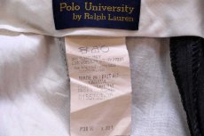 画像6: 90s カナダ製 Polo University ラルフローレン ツータック スラックス ウールパンツ グレー w38 L30 (6)