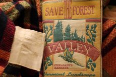 画像4: 90s SAVE THE FOREST VALLEY チェック ネルライナー スエードレザー ファイヤーマンコート 茶★ジャケット (4)