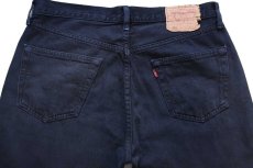 画像5: 90s トルコ製 Levi'sリーバイス 501 ダメージ 後染め ブラック デニムパンツ w34 L32★ユーロ (5)