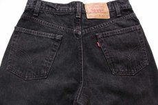 画像5: 90s USA製 Levi'sリーバイス 550 ブラック デニムパンツ w31 L34★170 (5)