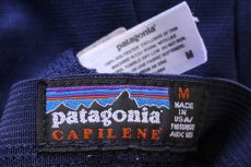 画像6: 90s USA製 patagoniaパタゴニア CAPILENEキャプリーン インナーパンツ 紺 M (6)