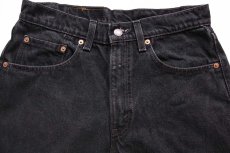 画像4: 90s USA製 Levi'sリーバイス 550 ブラック デニムパンツ w31 L34★170 (4)