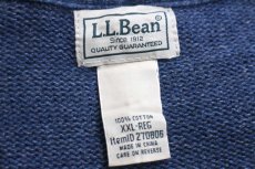 画像4: L.L.Bean 無地 Vネック コットンニット セーター ブルーグレー ミックス XXL-R★特大 (4)