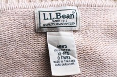 画像4: L.L.Bean 無地 Vネック コットンニット セーター 薄橙 ミックス XL-R (4)