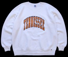 画像1: 90s USA製 RUSSELLラッセル TENNESSEE 前V スウェット 白 XXL★特大 (1)