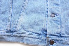 画像7: 90s カナダ製 Levi'sリーバイス 75525 デニムジャケット 4ポケット アイスブルー★特大 (7)