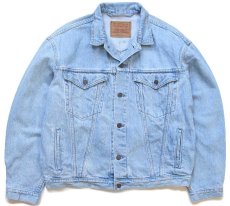 画像1: 90s カナダ製 Levi'sリーバイス 75525 デニムジャケット 4ポケット アイスブルー★特大 (1)