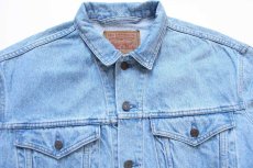 画像3: 90s カナダ製 Levi'sリーバイス 75525 デニムジャケット 4ポケット アイスブルー★特大 (3)