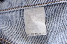 画像4: 80s USA製 Levi'sリーバイス 70506 ノーカラー デニムジャケット 4ポケット カスタム ボロ (4)