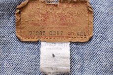 画像4: 80s USA製 Levi'sリーバイス 71205 ダメージ デニムジャケット 42L (4)