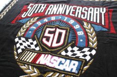 画像1: 90s USA製 50TH ANNIVERSARY NASCAR アクリル ラグ (1)